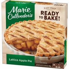 Marie Callender's Lattice Apple Pie Ready to Bake Frozen Dessert 42 oz 42 oz