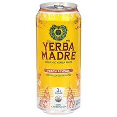 Yerba Madre Organic Peach Revival Energy Drink
