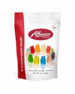 Albanese World's Best 12 Flavor Gummi Bears Candy, 9 oz