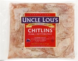 Uncle Lous Pork Chitterlings Chitlins Super Clean - 5 Lb