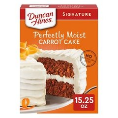 Duncan Hines Signature Perfectly Moist Carrot Cake Mix, 15.25 oz.