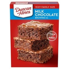Duncan Hines Milk Chocolate 13 x9 Family Size Brownie Mix 18 Ounces