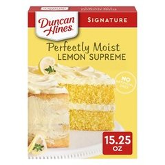 Duncan Hines Signature Perfectly Moist Lemon Supreme Cake Mix, 15.25 oz