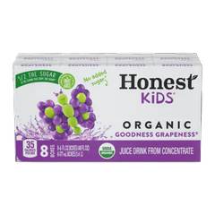 Honest Kids Organic Goodness Grapeness Juice Cartons