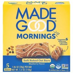 Madegood Mornings Blueberry Soft Baked Oat Bars 5pk