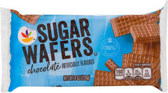Giant Chocolate Sugar Wafer Cookies