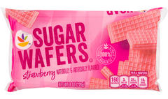 Giant Strawberry Sugar Wafer Cookies