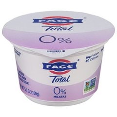 Fage Total Plain 0% Milkfat Greek Yogurt Cup