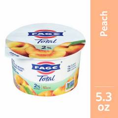 Fage Total 2% Lowfat Peach Greek Yogurt 5.3 oz