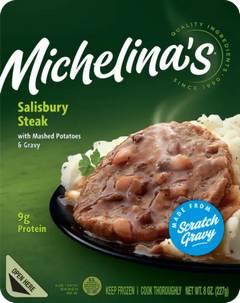Michelina's Salisbury Steak and Gravy with Mashed Potatoes Meal 9.6 oz (Frozen Dinner) 9.6 oz Box