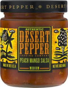 Desert Pepper Trading Company Medium Peach Mango Salsa 16 oz 16 oz Jar