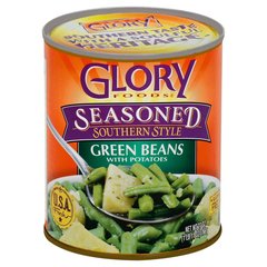 Glory Foods Seasoned Country Style String Beans with Potatoes 27 oz Can 29 oz