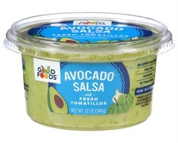 Good Foods Tomatillo Avocado Salsa - 12oz: Certified Gluten-Free, Mild