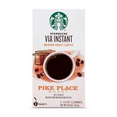 Starbucks VIA Instant Pike Place Roast, Instant Coffee, Medium Roast Coffee, 8 Packets