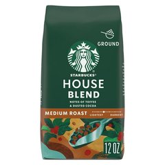 Starbucks Ground Medium Roast House Blend Coffee 12 oz 12 oz Bag