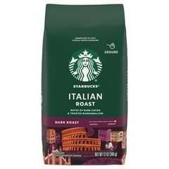 Starbucks Ground Dark Roast Italian Roast Coffee 100% Arabica Coffee 12 oz 12 oz Bag
