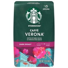 Starbucks Dark Roast Ground Caffe Verona Coffee 12 oz 12 oz Bag