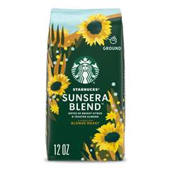 Starbucks 100% Arabica Ground Blonde Roast Sunsera Blend Coffee 12 oz 12 oz Bag