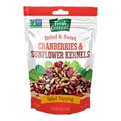 Fresh Gourmet Dried Sweet Cranberries & Sunflower Kernels, 4 oz