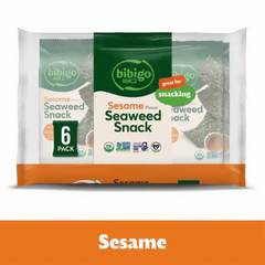 Bibigo Seaweed Snack Sesame Flavor - 6 Each