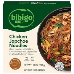 bibigo Frozen Chicken & Vegetable Japchae Noodles, 10 oz