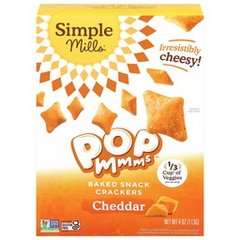 Simple Mills Pop Mmms Cheddar Cracker 4 oz