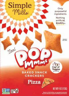 Simple Mills Pop Mmms Pizza Baked Snack Crackers