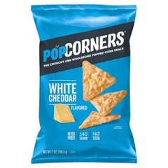 Popcorners Popped Corn Snacks White Cheddar Flavored 7 oz 7 oz