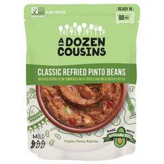 A Dozen Cousins Classic Refried Pinto Beans 10 oz Pouch