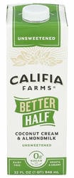 Califia Farms Better Half Coconut Cream & Almondmilk Unsweetened 32 fl oz