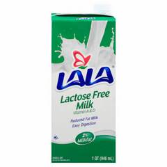 LaLa Lactose Free 2% Reduced Fat Shelf Stable Milk