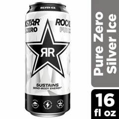 Rockstar Pure Zero Silver 16 fl oz