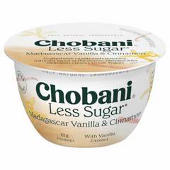 Chobani Low-fat a Hint of Madagascar Vanilla & Cinnamon Greek Yogurt 5.3 oz