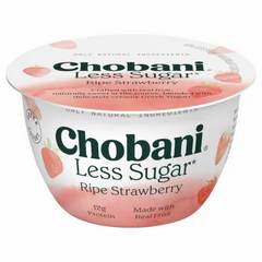 Chobani Less Sugar Greek Yogurt - Ripe Strawberry 5.3 oz
