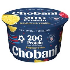 Chobani 20g Protein Zero Sugar Added Greek Yogurt - Raspberry Lemon 6.7 oz