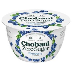 Chobani Zero Sugar Blueberry Yogurt Cup