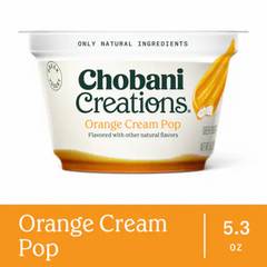 Chobani Creations Greek Yogurt Orange Cream Pop 5.3 oz
