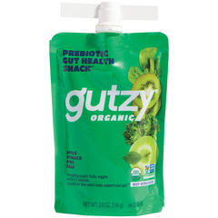 Gutzy Organic Apple Spinach Kiwi Kale Prebiotic Gut Health Snack 3.9 oz 3.9 oz