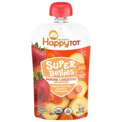 Happy Tot Organics Super Bellies Stage 4 Immune Digestive Support Bananas Carrots Strawberries