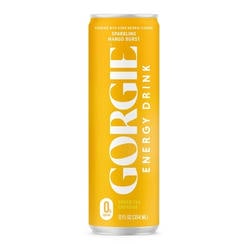 Gorgie Sparkling Energy Drink Mango Burst 0 Sugar Natural Caffeine From Green Tea 12 fl oz Can