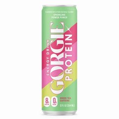 Gorgie Power Punch Sparkling Protein Energy Drink - Sugar Free, 8g Protein - 12 fl oz: Caffeinated