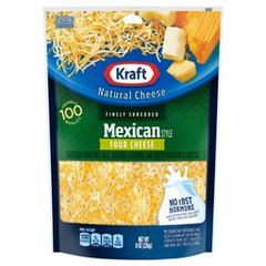 Kraft Mexican Style Four Cheese Blend Shredded Cheese