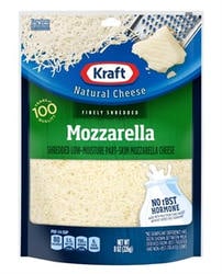 Kraft Mozzarella Finely Shredded Cheese 8 oz