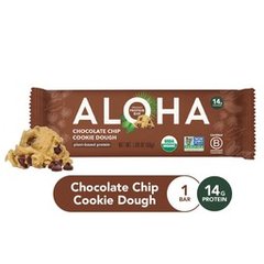 Aloha Protein Bar Organic Chocolate Chip Cookie Dough 1.98 oz