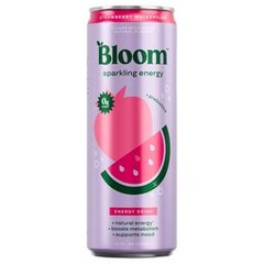 Bloom Strawberry Watermelon Prebiotics Sparkling Energy Drink Can
