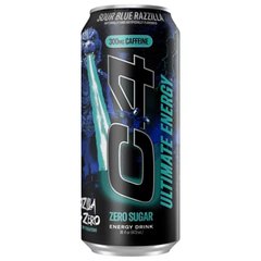 C4 Ultimate Godzilla Sour Blue Razzilla Energy Drink 16 fl oz Can 16 fl oz Can