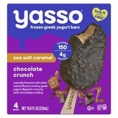 Yasso Sea Salt Caramel Chocolate Crunch Frozen Greek Yogurt Bars 4 ct