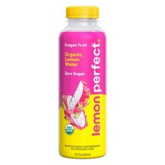 Lemon Perfect Organic Zero Sugar Lemon Water - Dragon Fruit Mango 15.2 oz