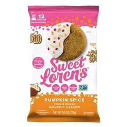 Sweet Loren's Pumpkin Spice Cookie Dough, Gluten Free & Vegan - 9.6oz/12ct