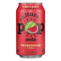 Culture Pop Watermelon & Lime Probiotic Soda